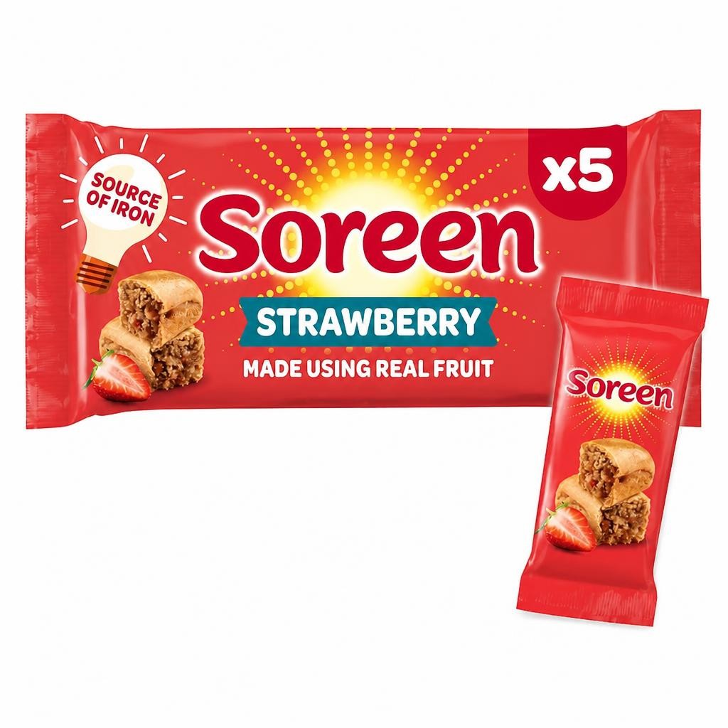 Soreen Lunchbox Loaves - Strawberry 5 Pack