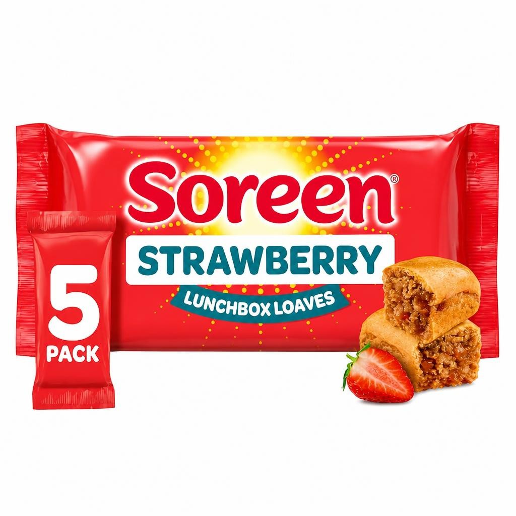 Soreen Lunchbox Loaves - Strawberry 5 Pack
