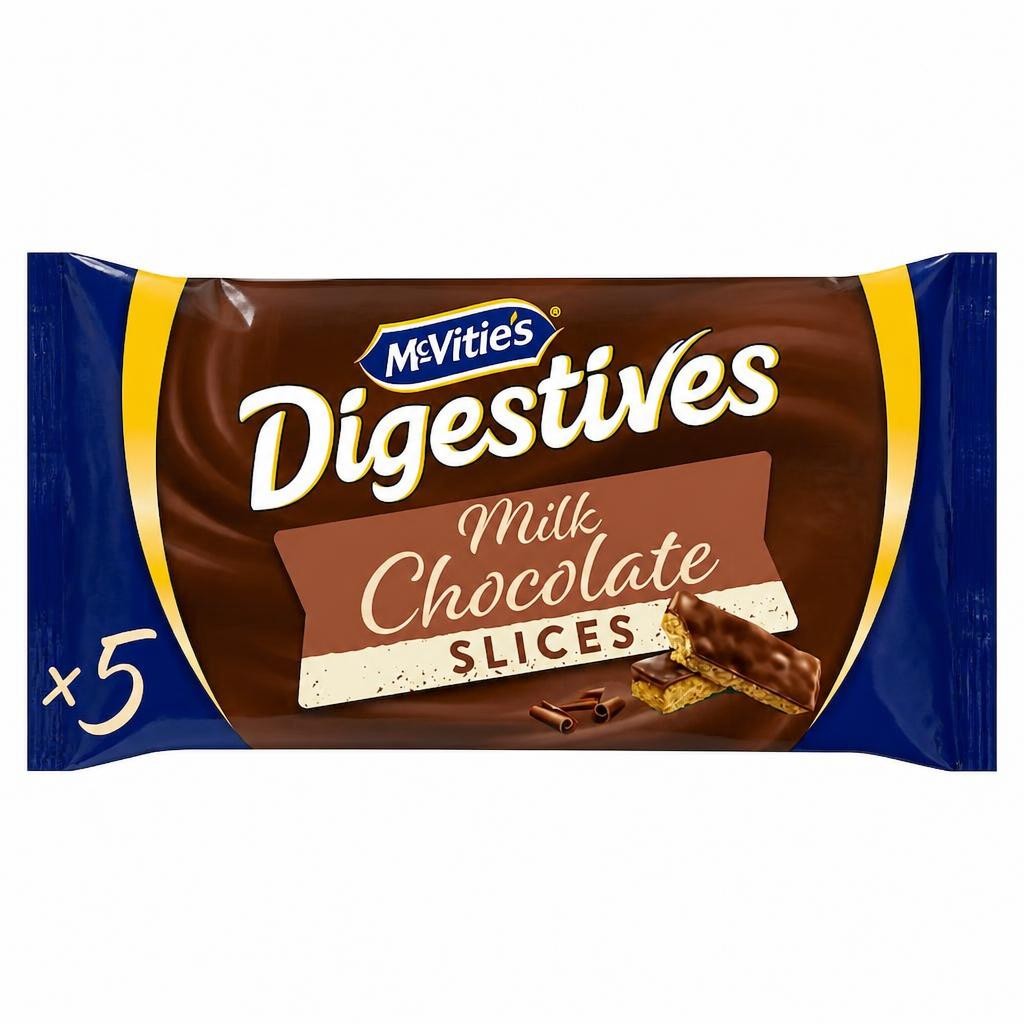 McVitie's Digestives Milk Chocolate Slices 5 Pack 114.1g