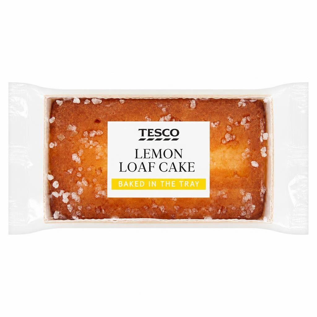 Tesco Lemon Loaf Cake Baked in the Tray