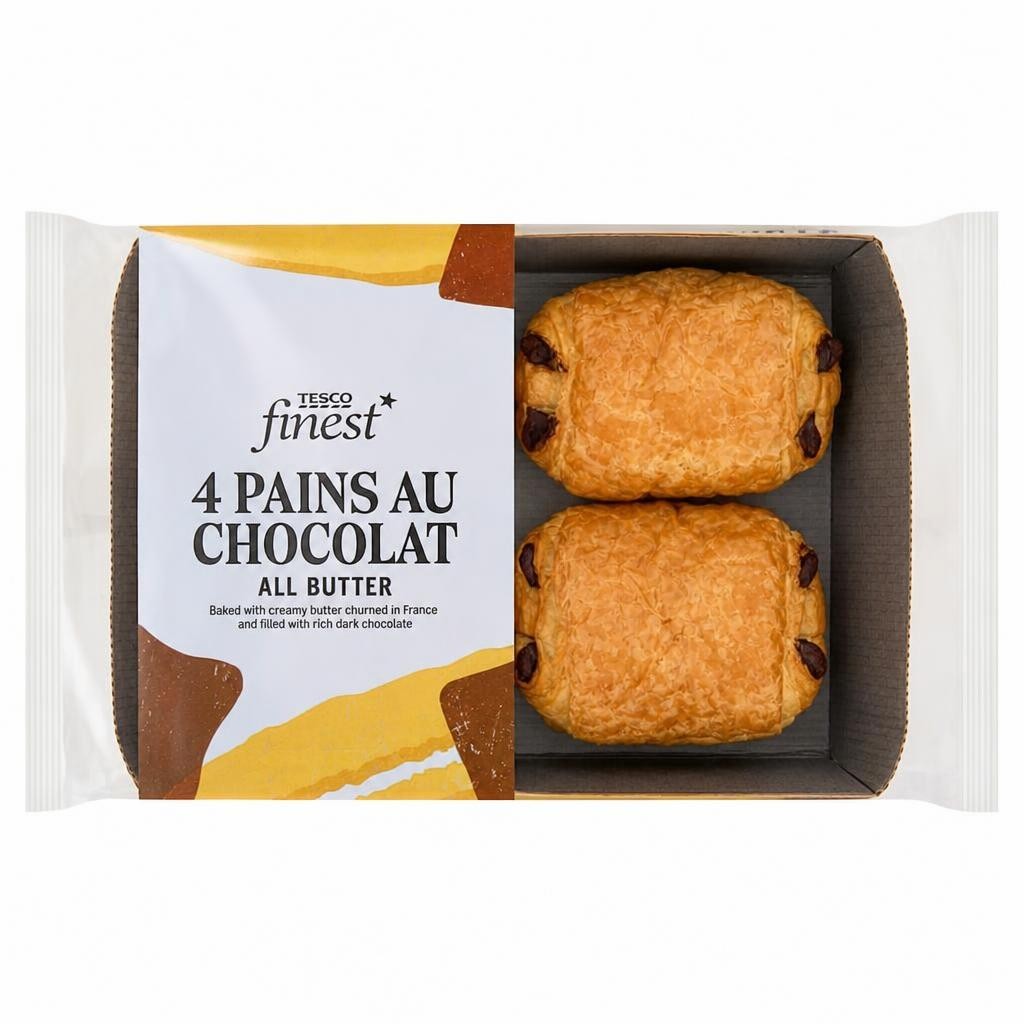 Tesco Finest All Butter Pain Au Chocolat  4 Pack