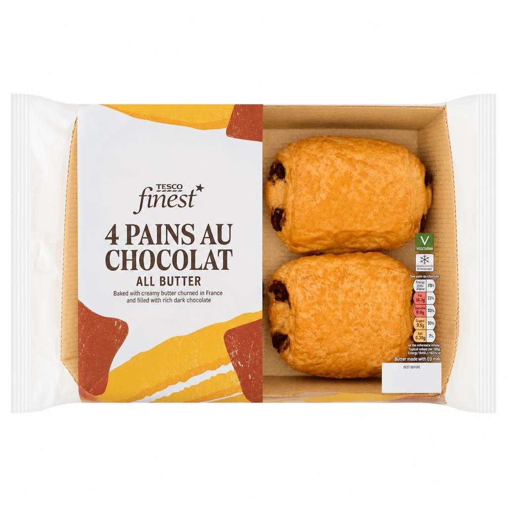 Tesco Finest All Butter Pain Au Chocolat  4 Pack