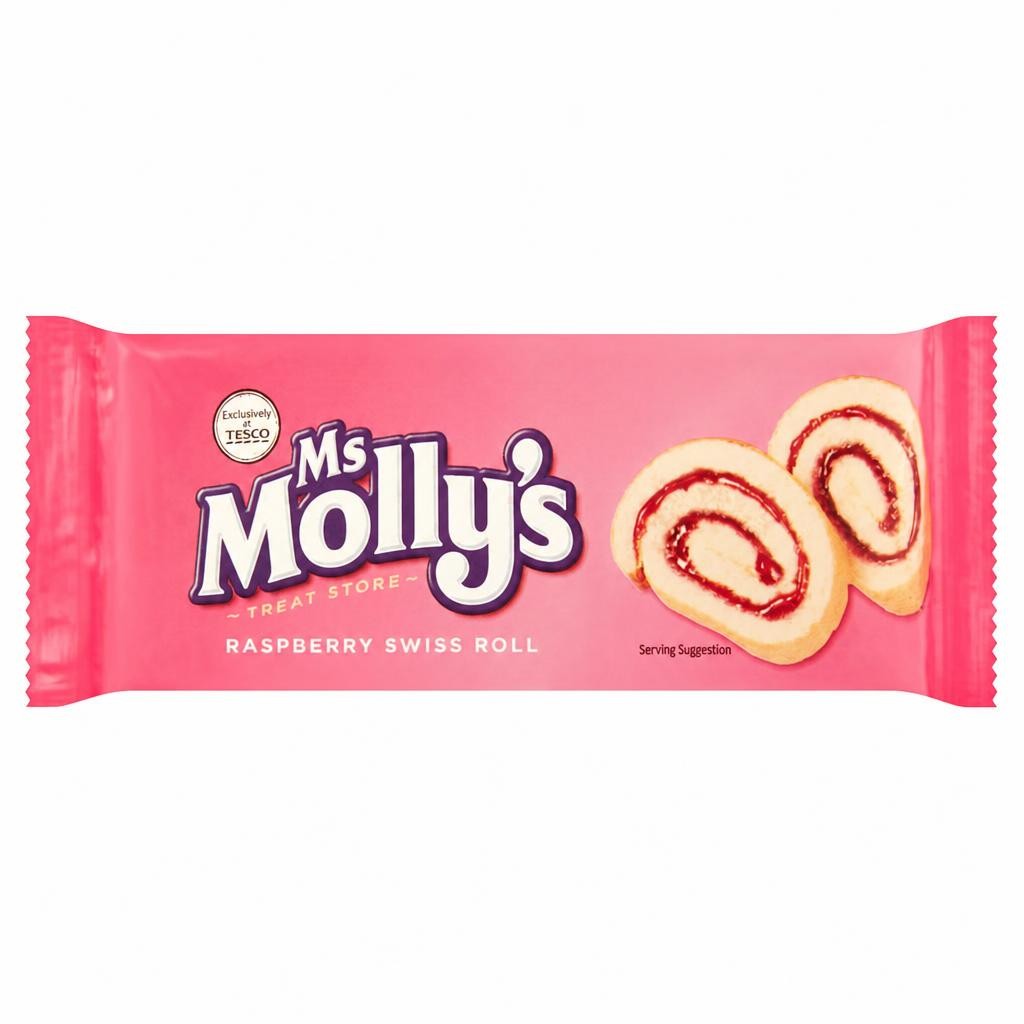 Ms Molly's Raspberry Swiss Roll