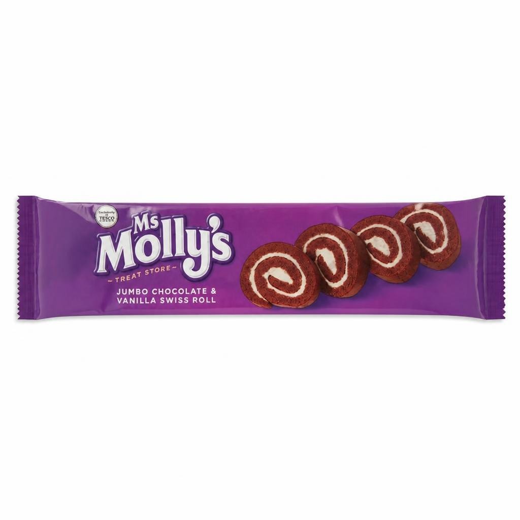 Ms Molly's Jumbo Chocolate & Vanilla Swiss Roll