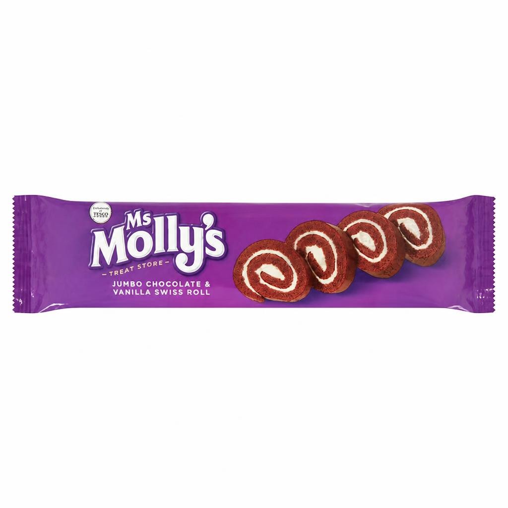 Ms Molly's Jumbo Chocolate & Vanilla Swiss Roll
