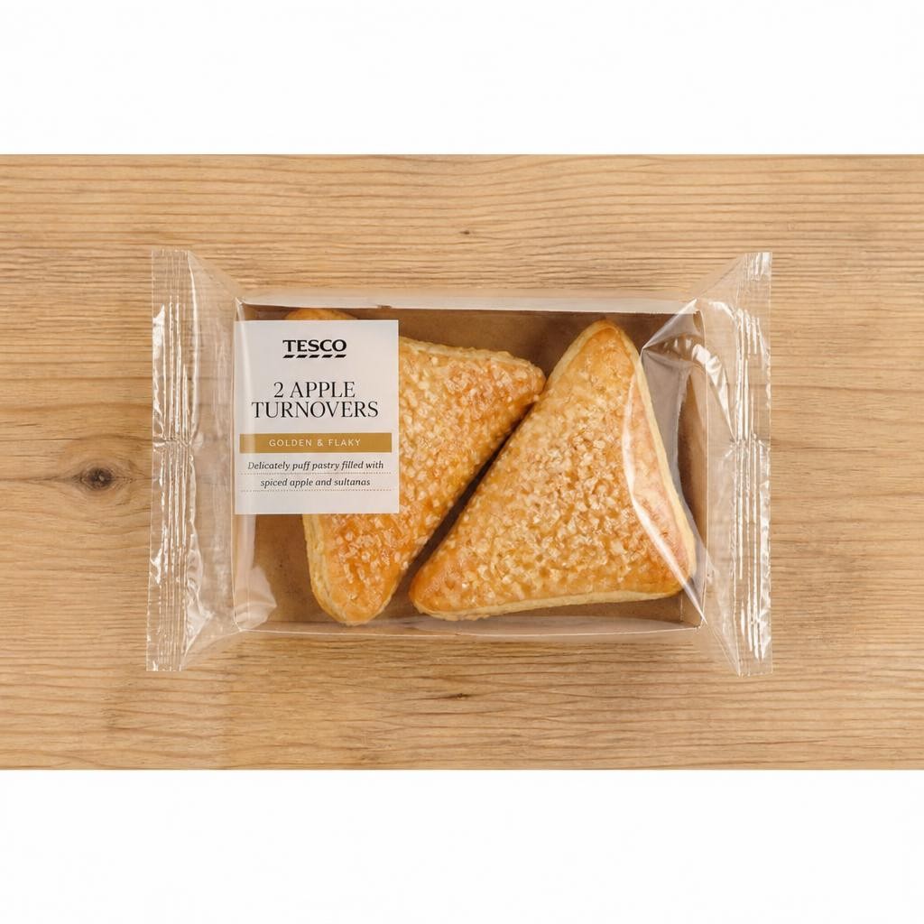 Tesco Apple & Cinnamon Turnover 2 Pack