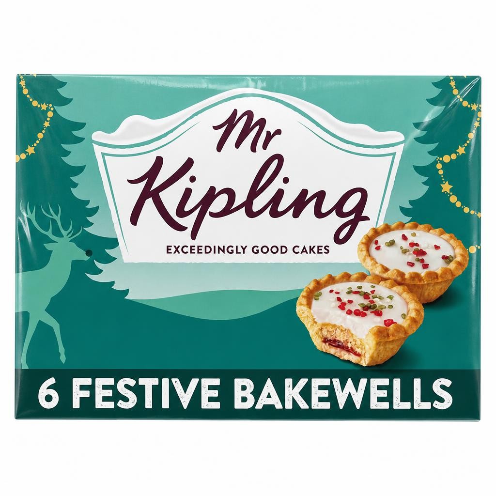 Mr Kipling 6 Festive Bakewell Tarts