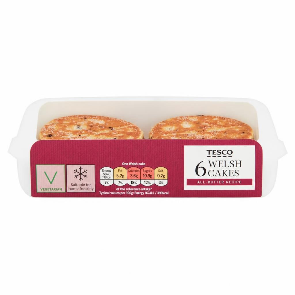 Tesco Welsh Cakes 6 pack