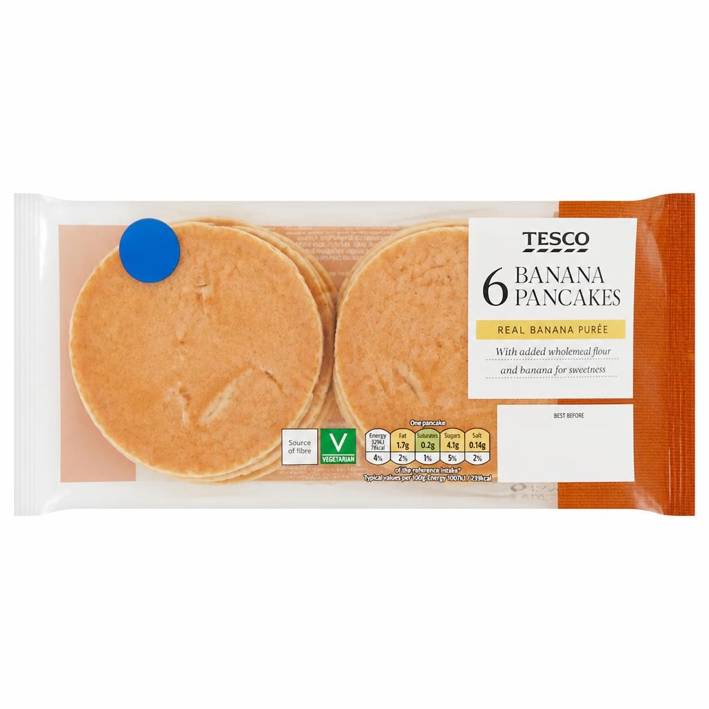 Tesco Banana Pancakes 6 pack