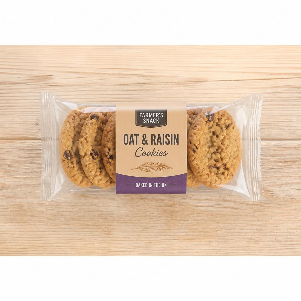 Tesco Oat And Raisin Cookies 5 Pack