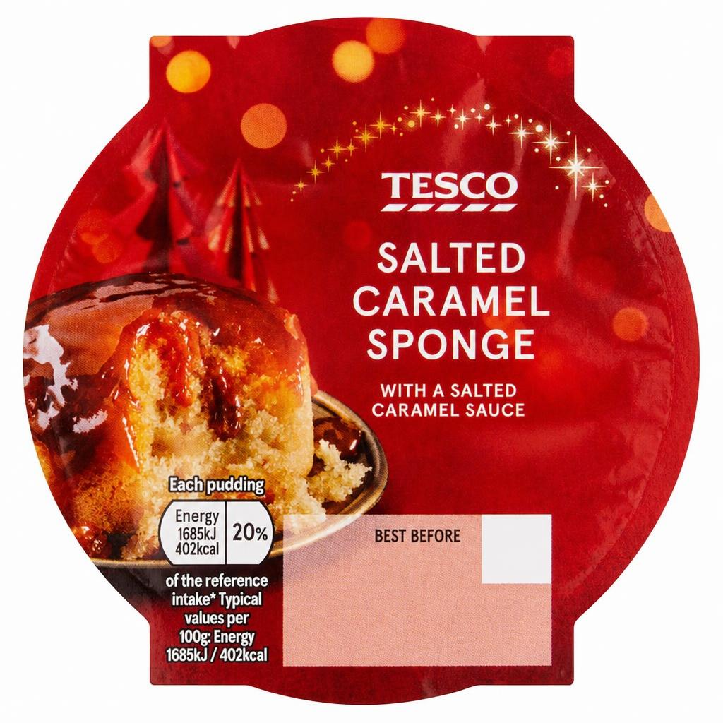 Tesco Salted Caramel Sponge Pudding 100G
