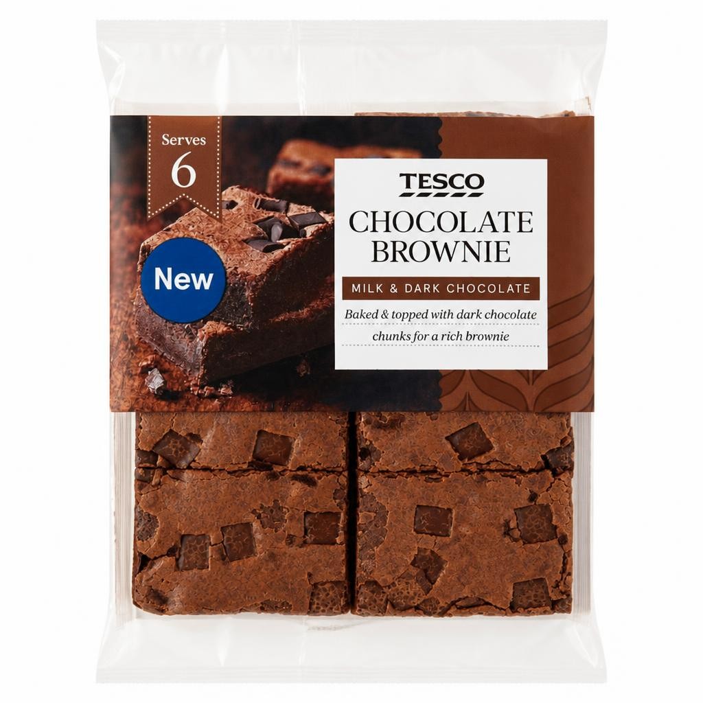 Tesco Chocolate Brownie Slices 240g