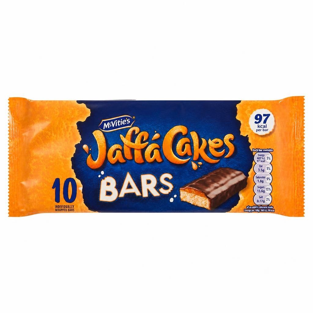 McVitie's Jaffa Cakes Zingy Orangey Bars 10 Pack