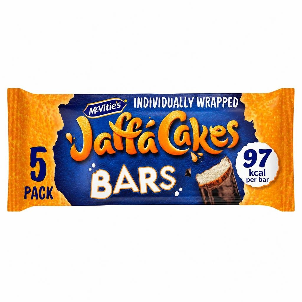 McVitie's Jaffa Cakes Zingy Orangey Bars 5 Pack