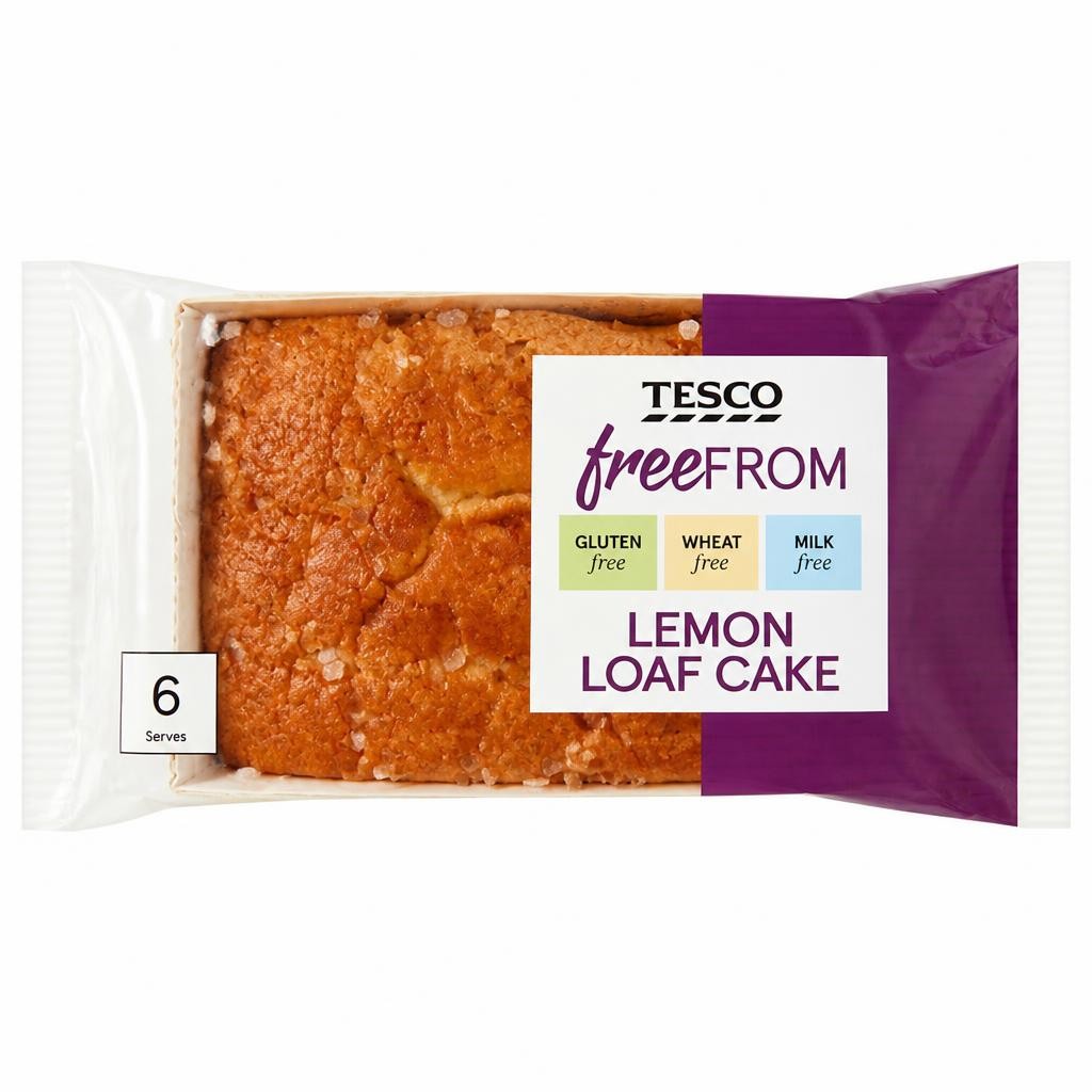 Tesco Free From Lemon Loaf Cake 6 Serves