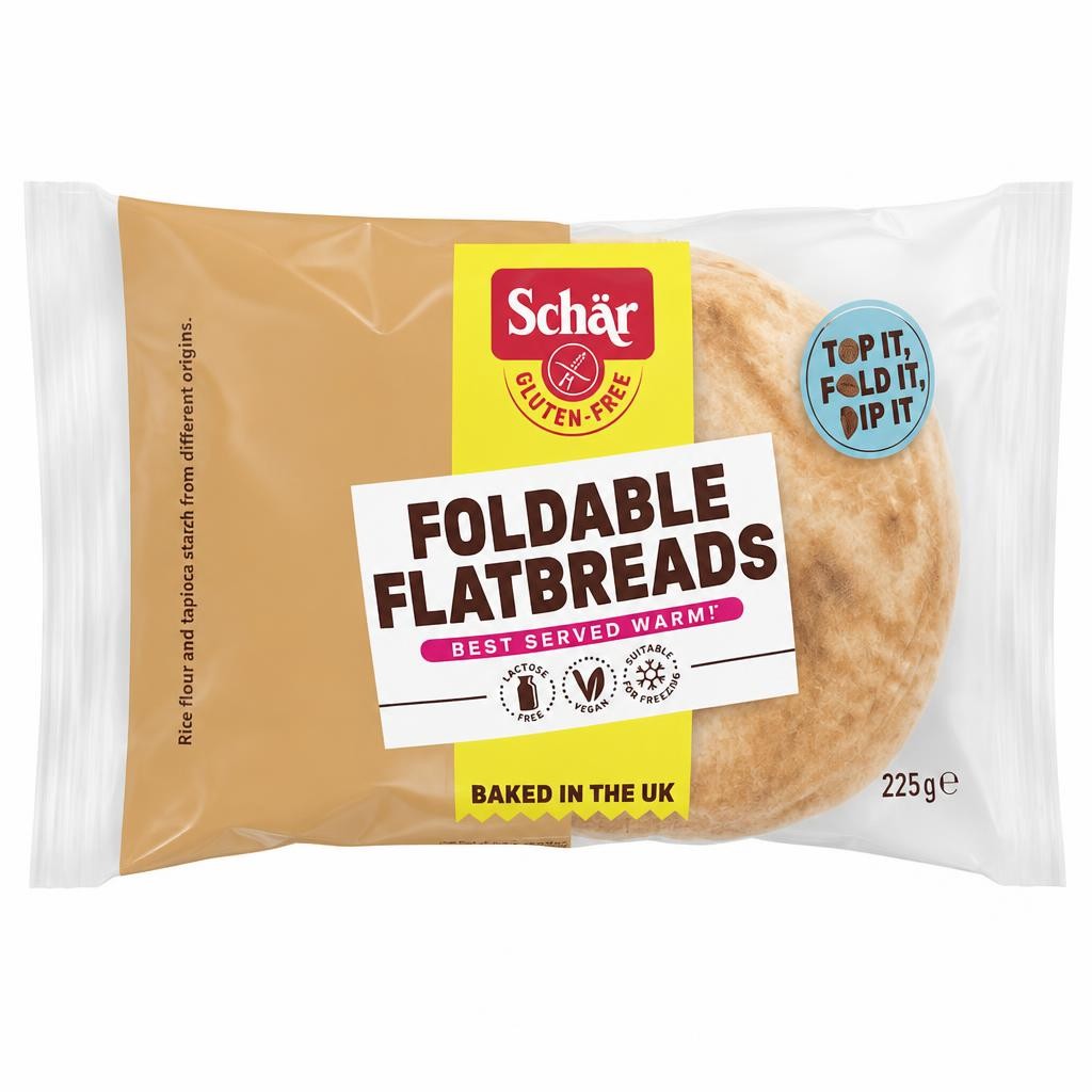 Schar Gluten Free Foldable Flatbreads 225g