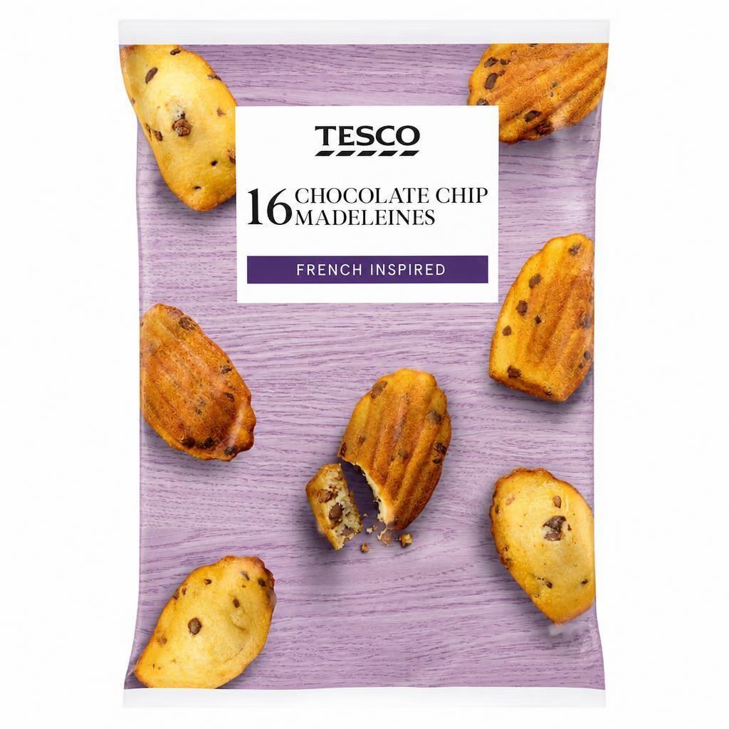 Tesco Chocolate Chip Madeleines 400G