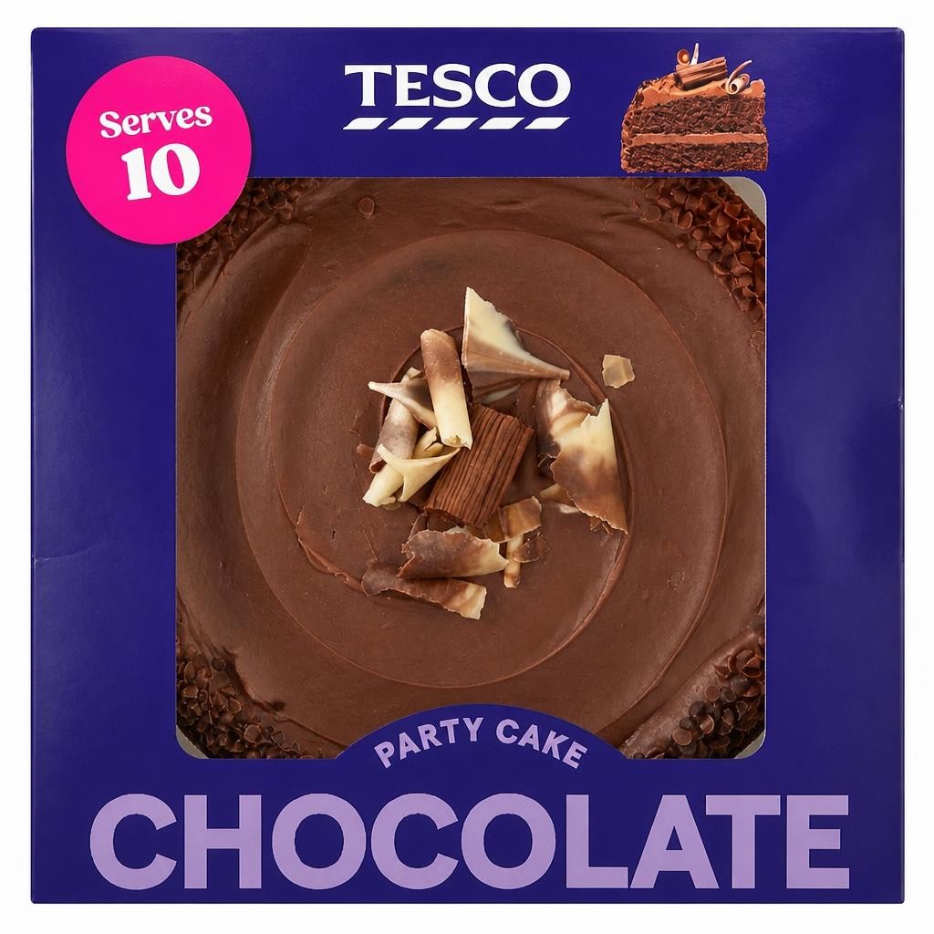 Tesco Small Chocolate Party Cake