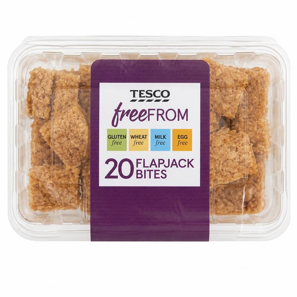 Tesco Free From Flapjack Bites 20 Pack