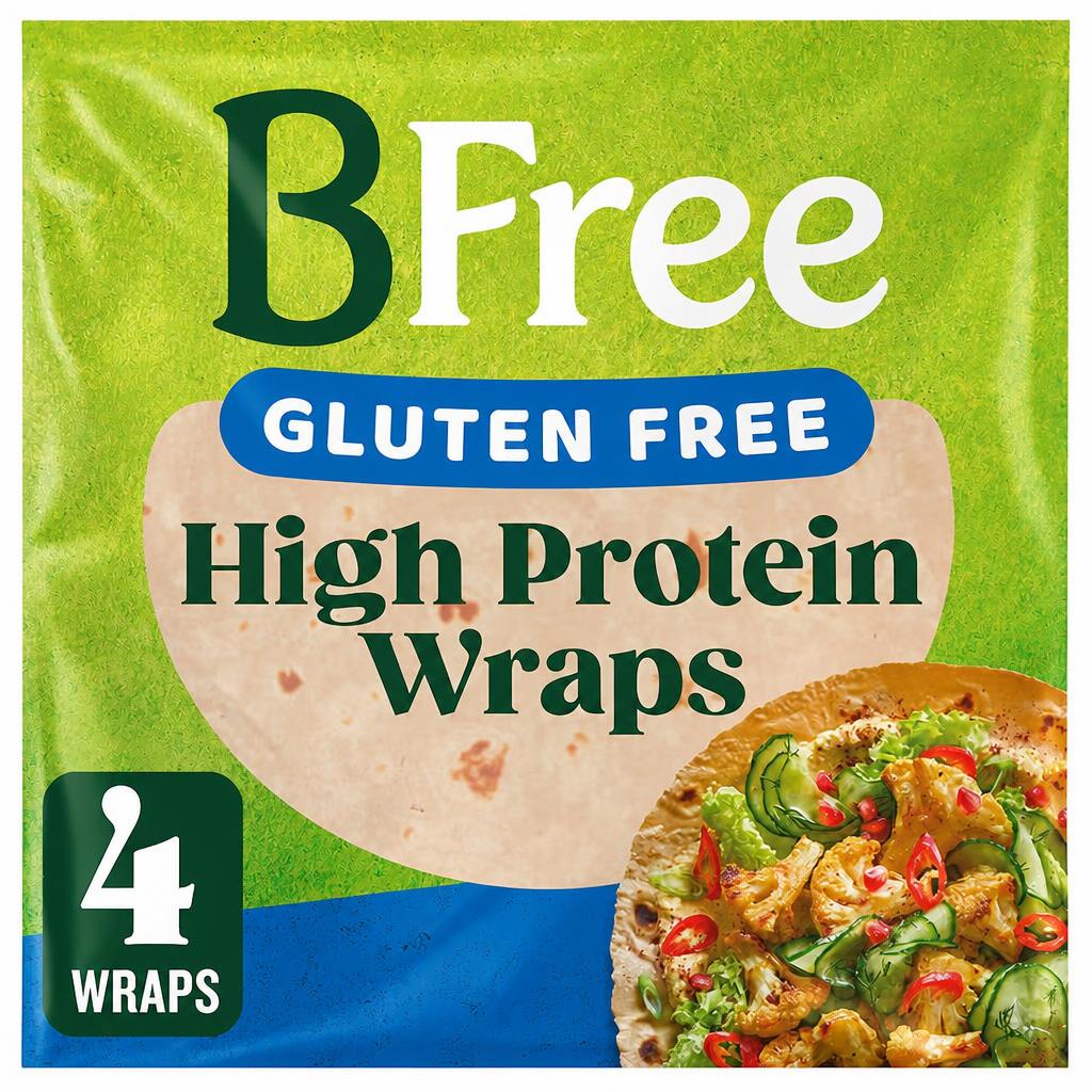 BFree Gluten Free High Protein Wraps 4 x 42g (168g)