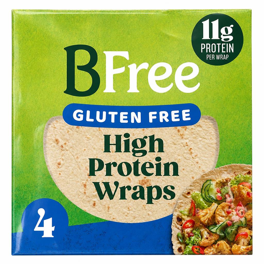 BFree Gluten Free High Protein Wraps 4 x 42g (168g)