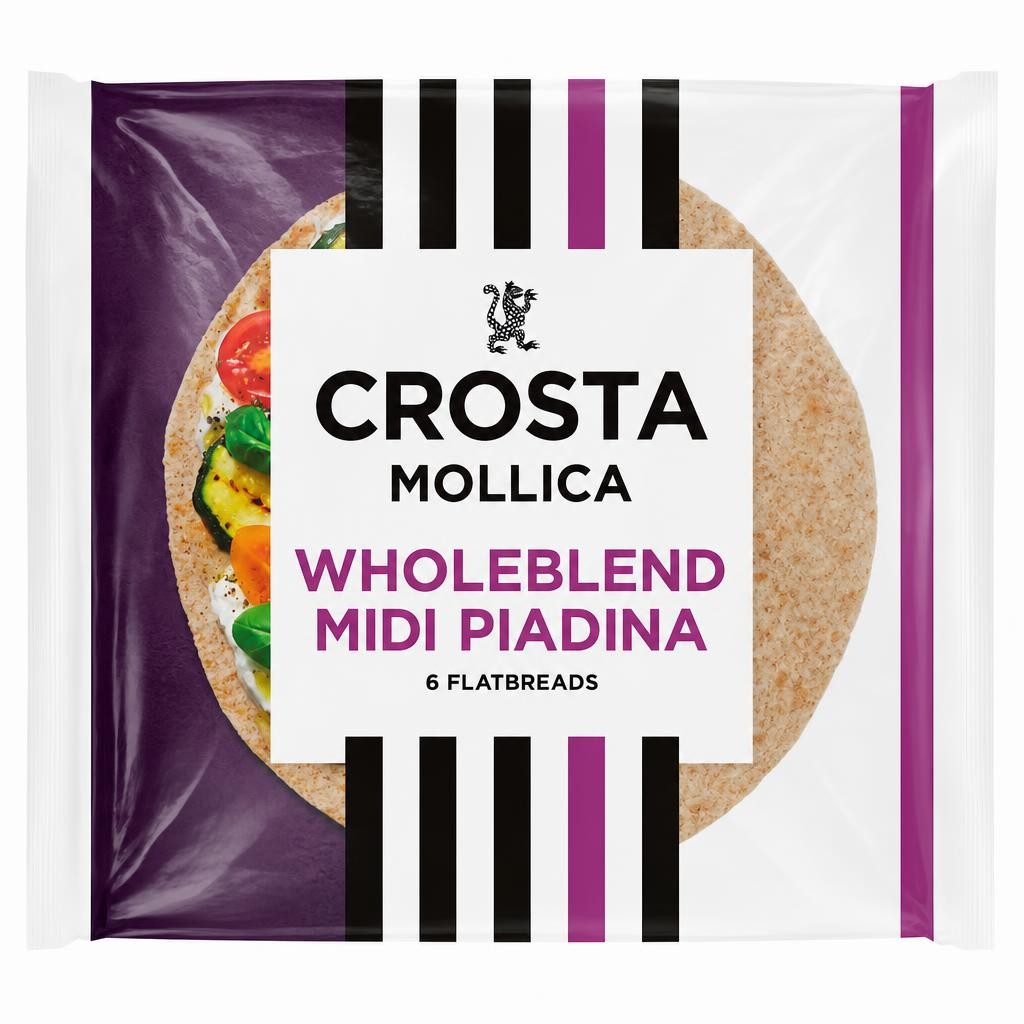Crosta & Mollica Wholeblend Piadina Midi Flatbreads 240g