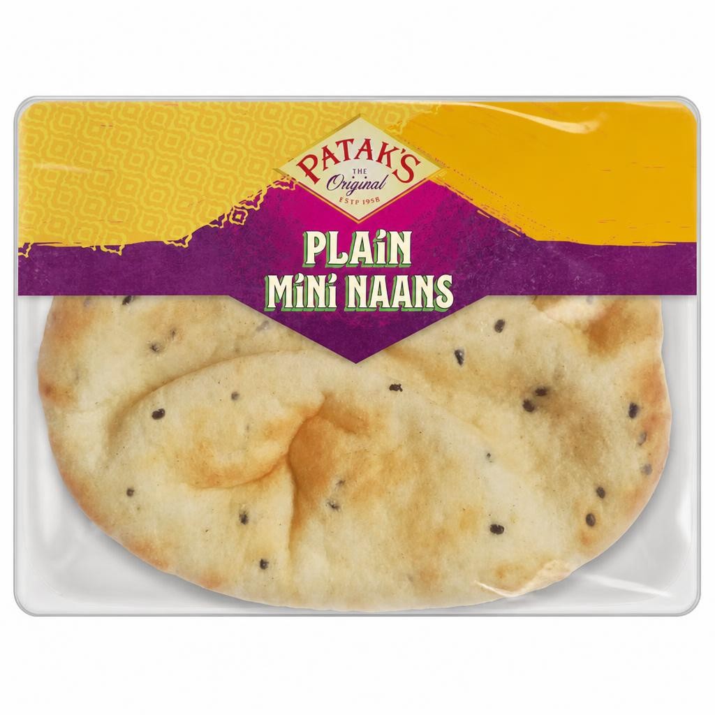 Patak's 4 Flame Baked Mini Naan Breads