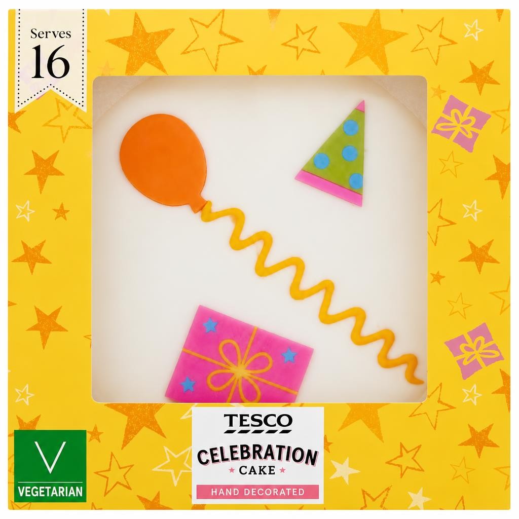 Tesco Celebration Cake - Buttercream and Raspberry Jam