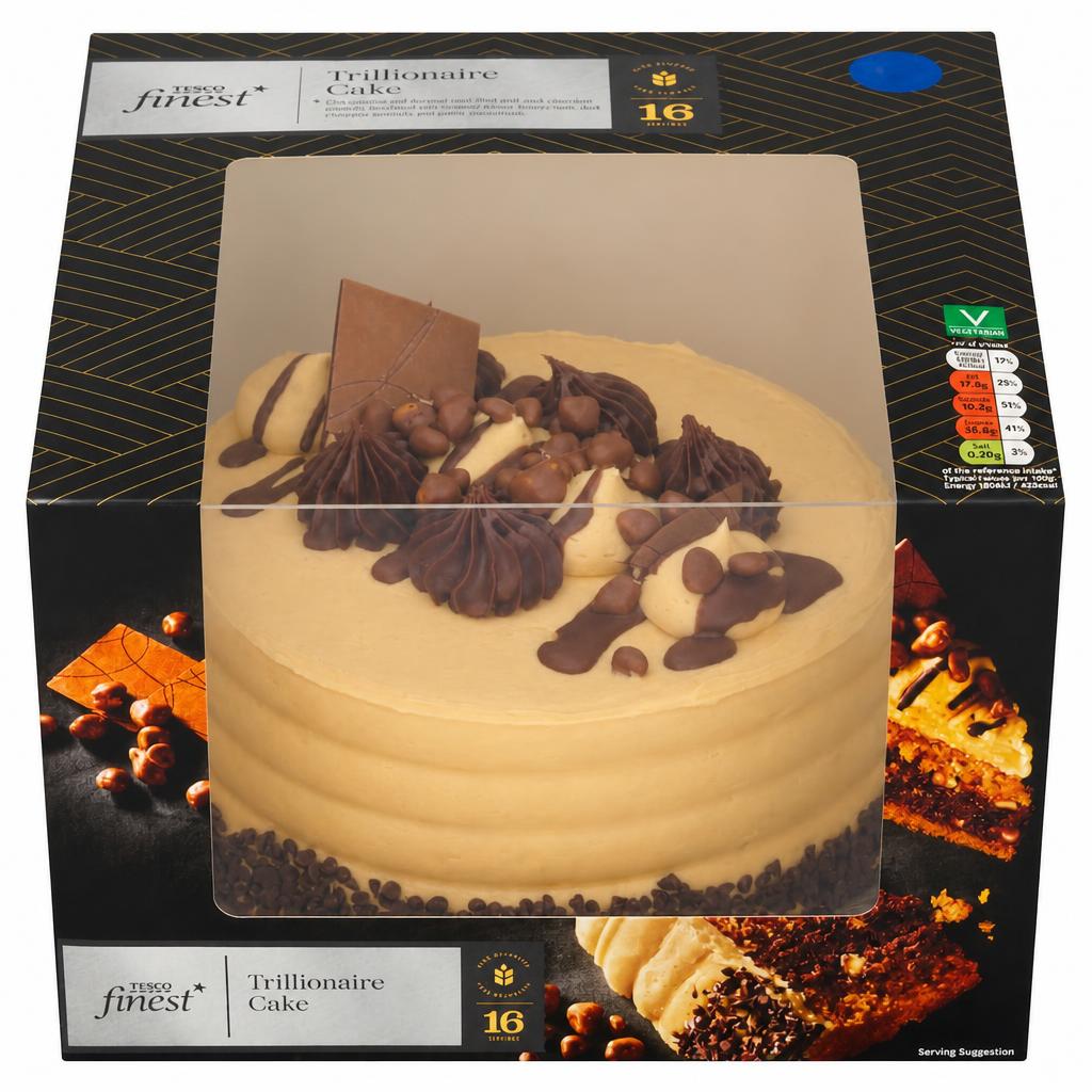 Tesco Finest Trillionaire Cake 16 Servings