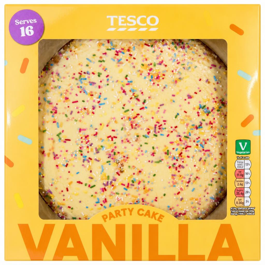 Tesco Madeira Party Cake - Vanilla