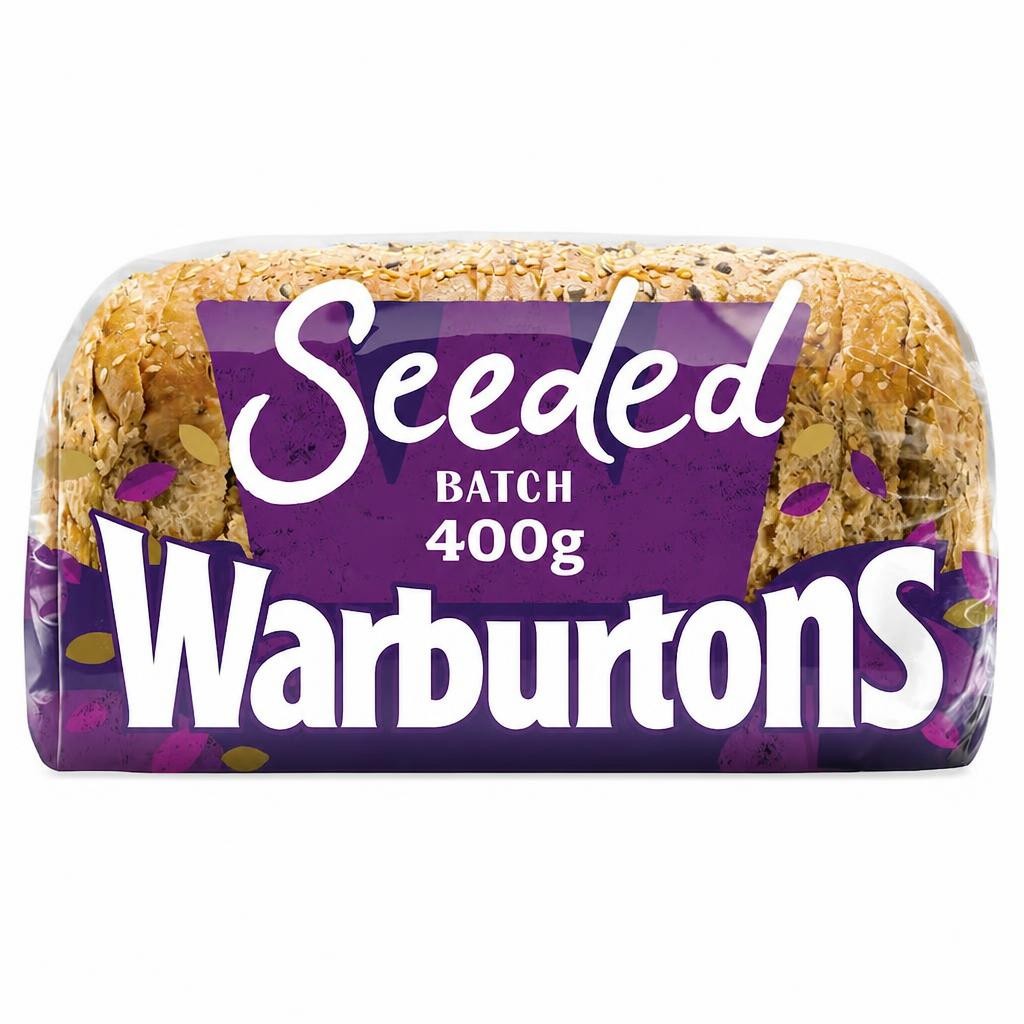 Warburtons Thick Sliced Seeded Batch Bread 400g