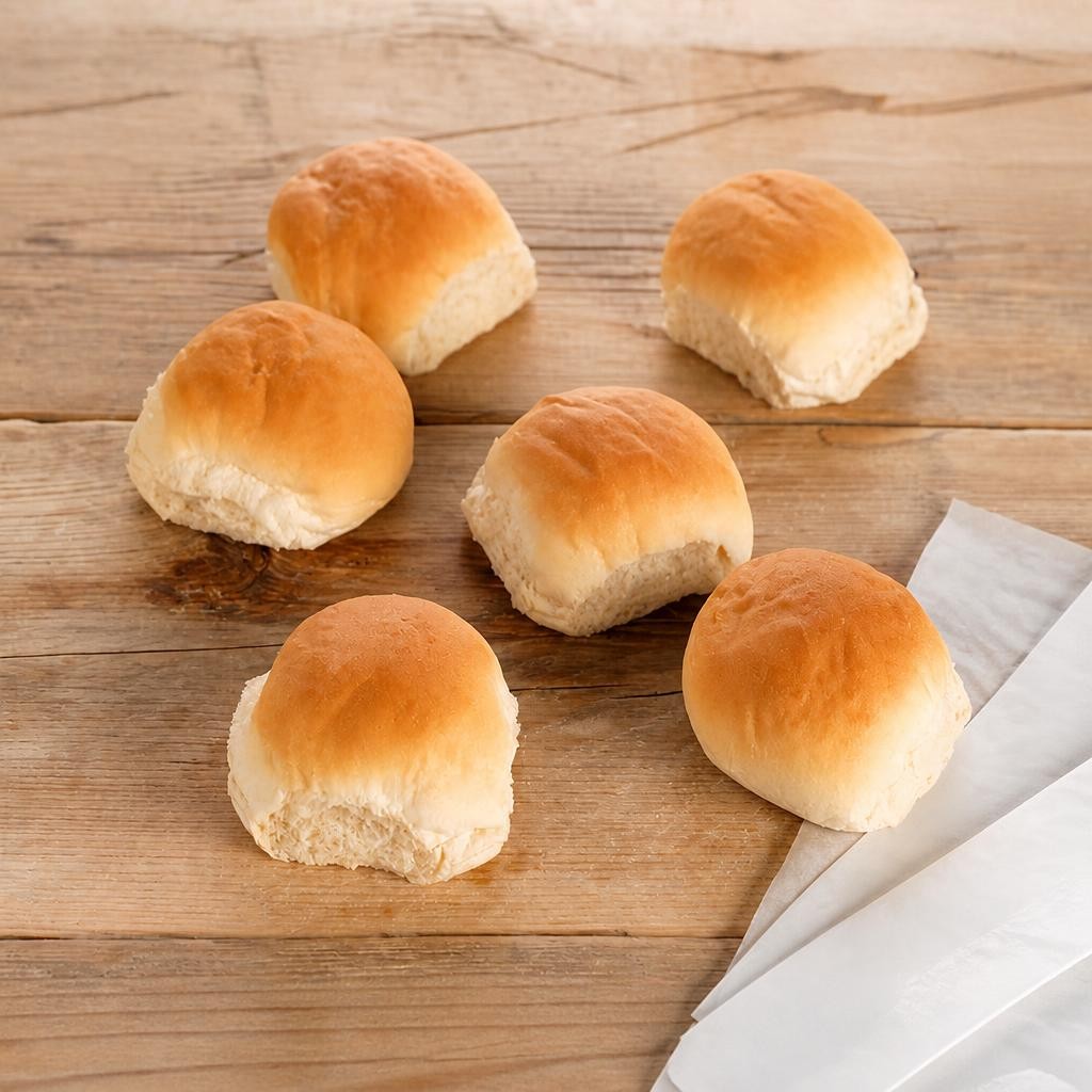 Tesco White Soft Rolls 6 Pack
