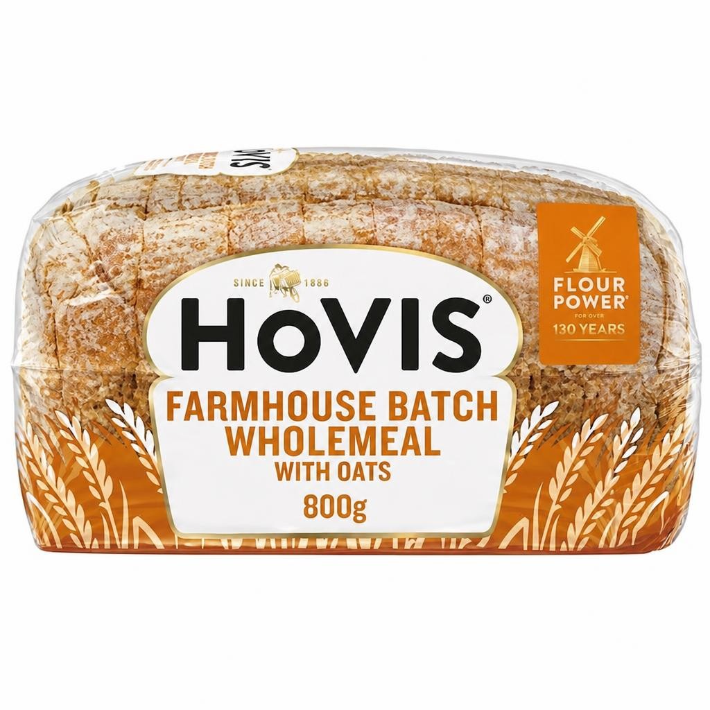 Hovis Farmhouse Batch Wholemeal Bread with Oats 800g