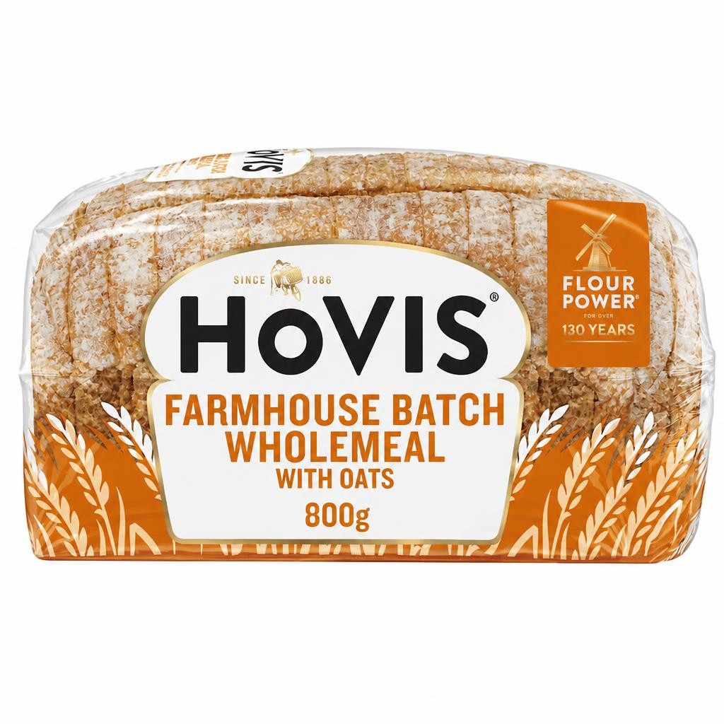 Hovis Farmhouse Batch Wholemeal Bread with Oats 800g