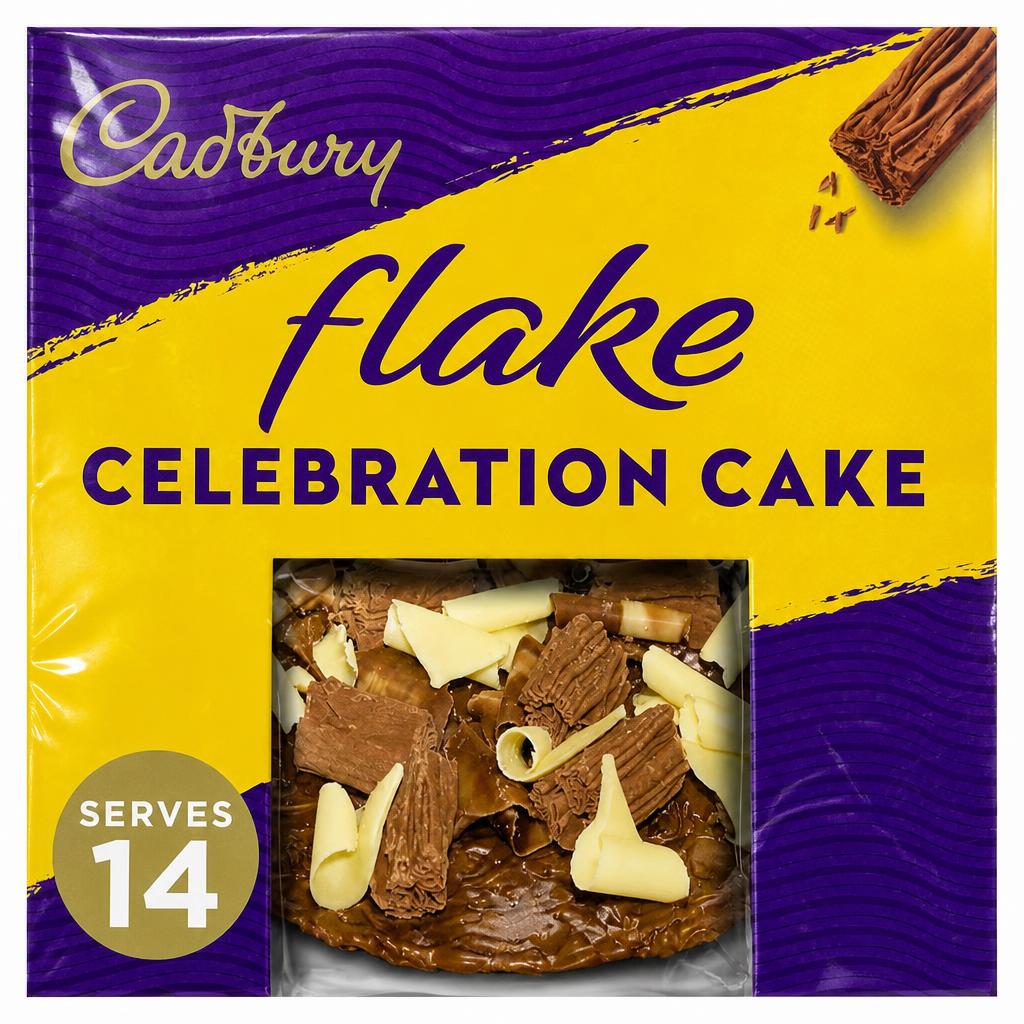 Cadbury Flake Chocolate Celebration Cake