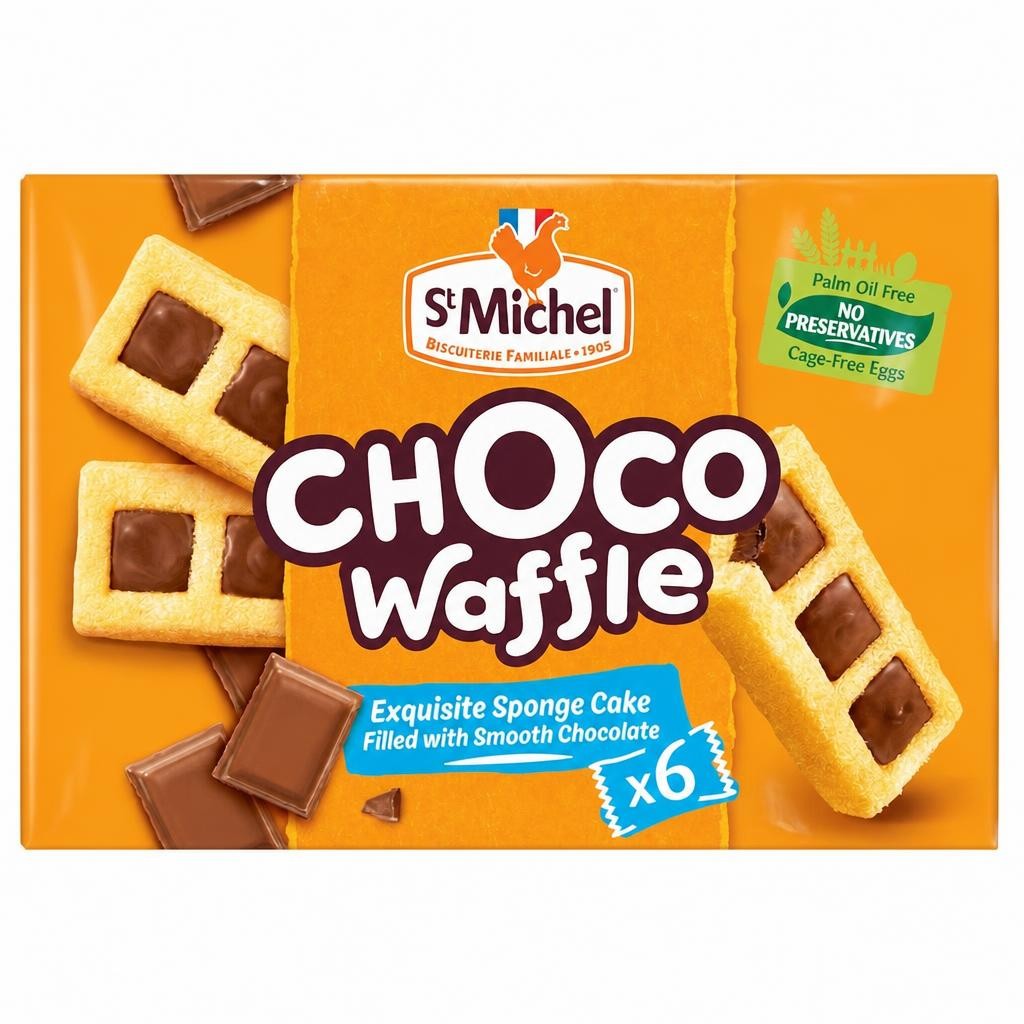 St Michel Choco Waffle 6 Pack 180G