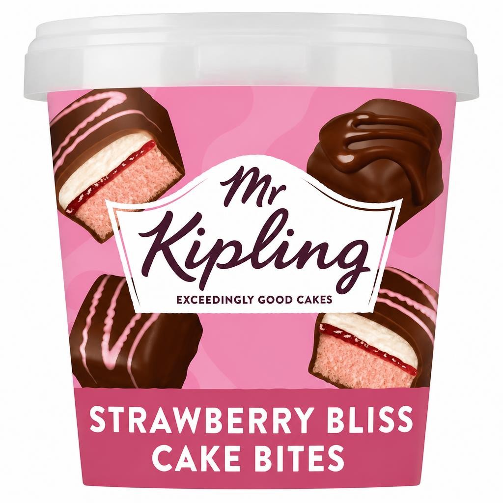 Mr Kipling Chocolate Strawberry Mini Cake Bites 205g