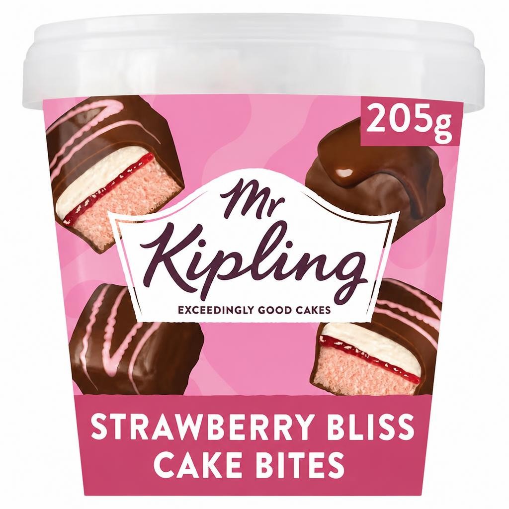 Mr Kipling Chocolate Strawberry Mini Cake Bites 205g