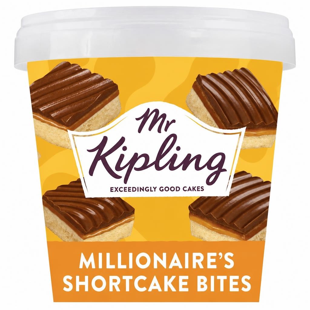 Mr Kipling Millionaires Chocolate Caramel Shortcake Mini Cake Bites 254g