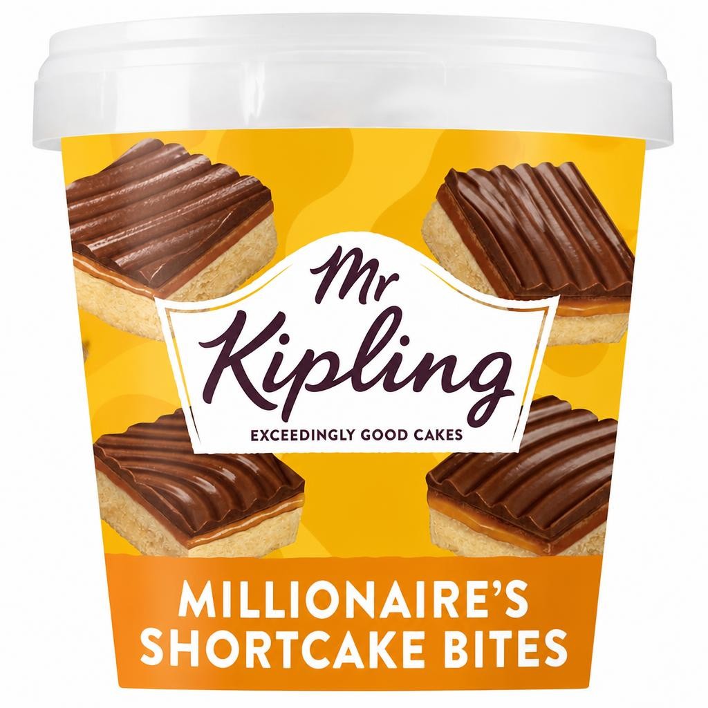 Mr Kipling Millionaires Chocolate Caramel Shortcake Mini Cake Bites 254g