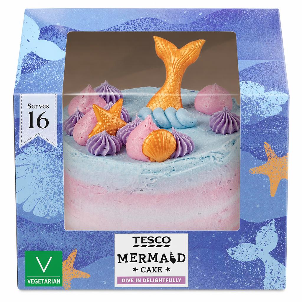 Tesco Mermaid Cake Serves 16