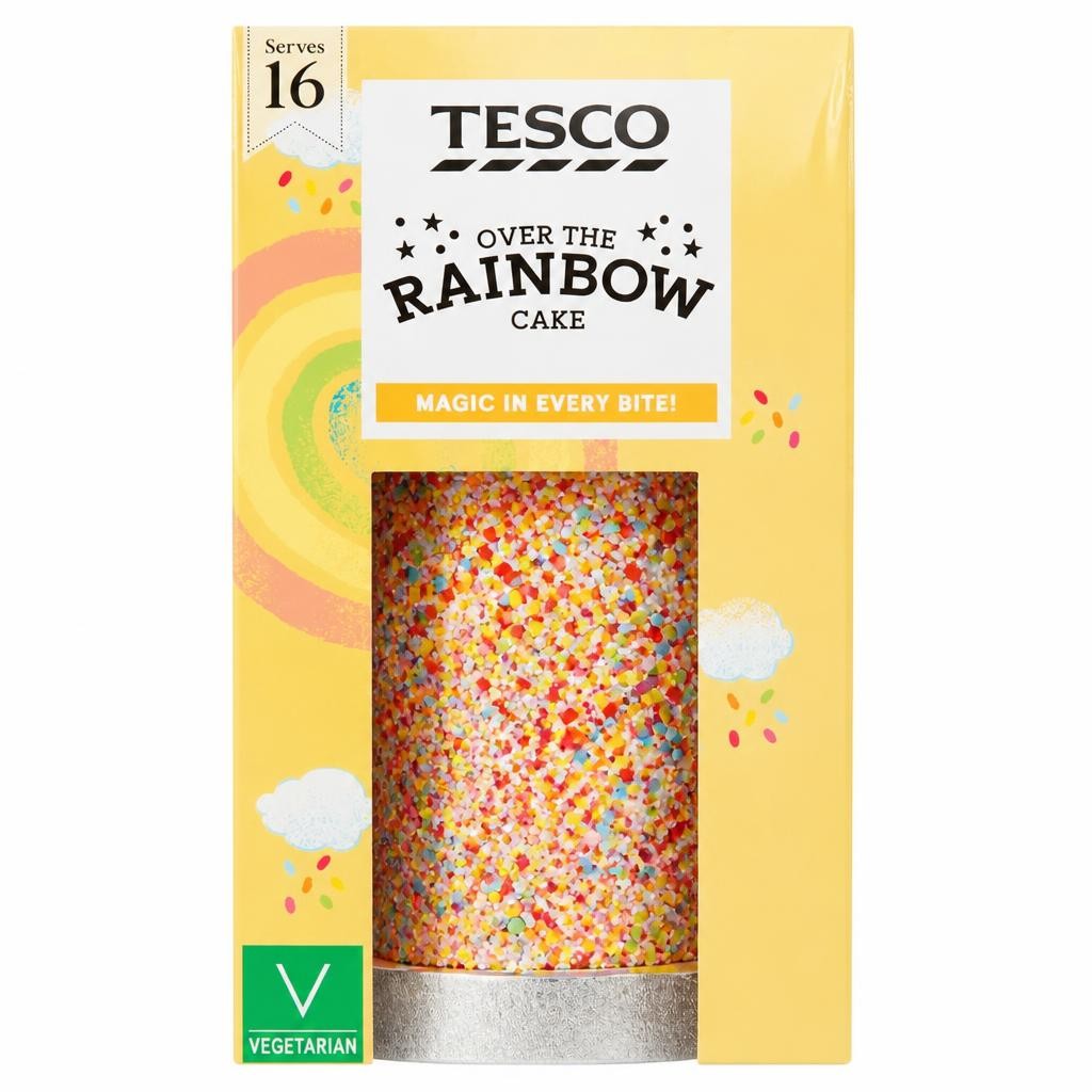 Tesco Over the Rainbow Cake