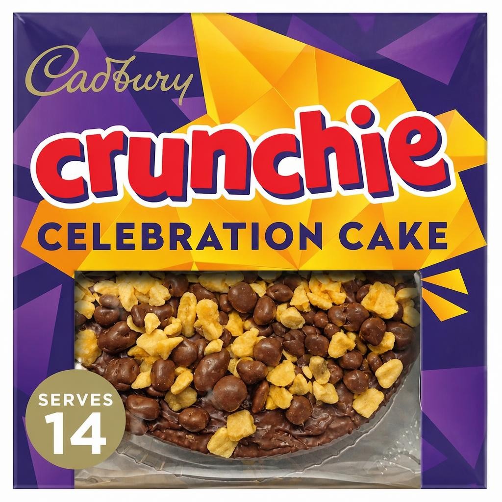 Cadbury Crunchie Celebration Chocolate Cake