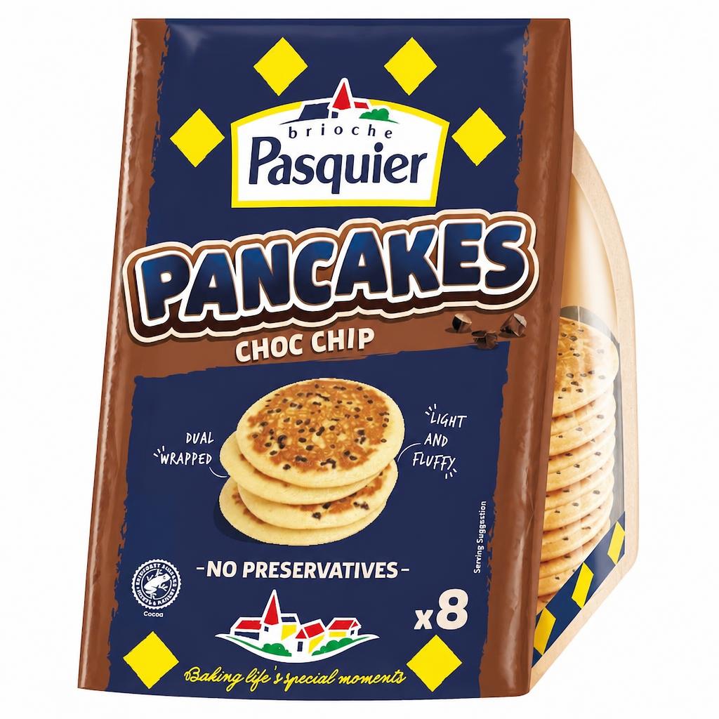 Brioche Pasquier Pancakes chocolate chip 8 Pack