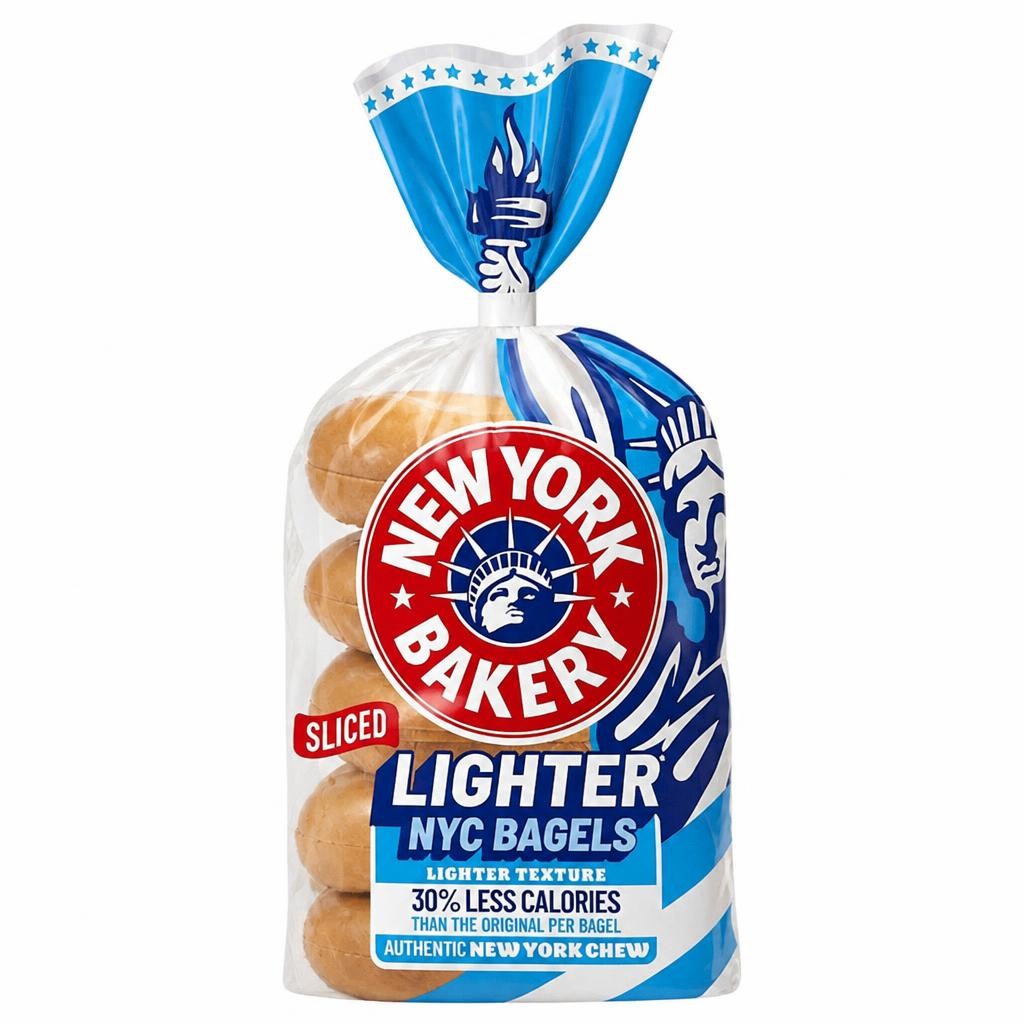 New York Bakery Lighter Sliced Bagels 5 pack