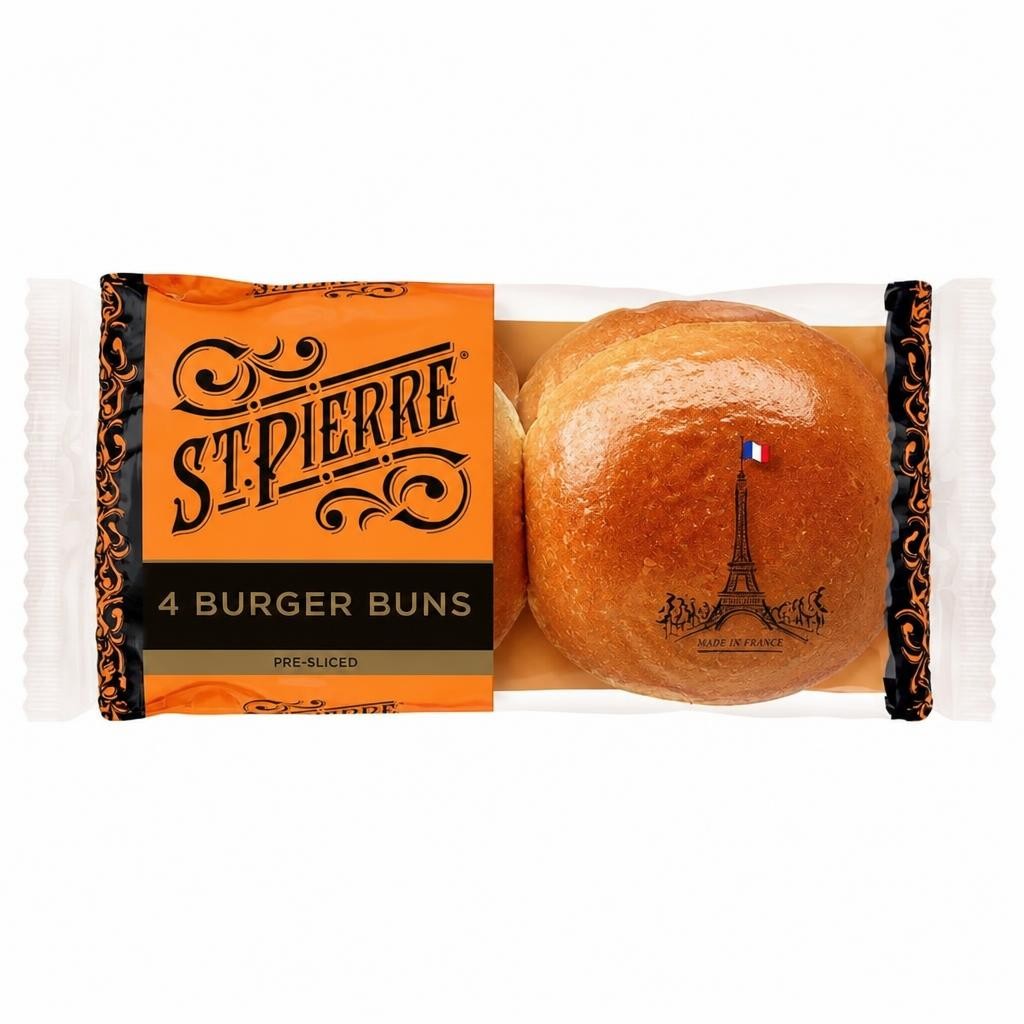 St Pierre Burger Buns 4 pack