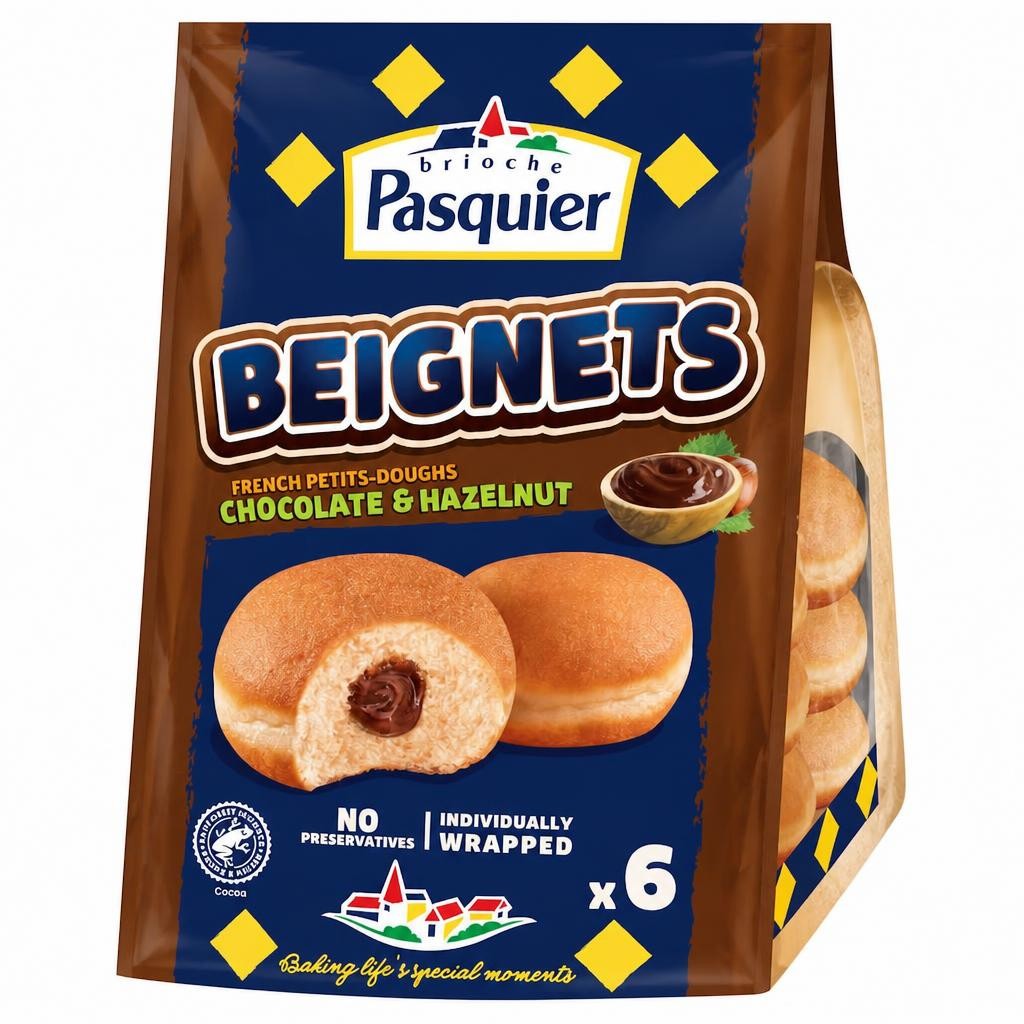 Brioche Pasquier 6 Beignets Chocolate & Hazelnut 270g