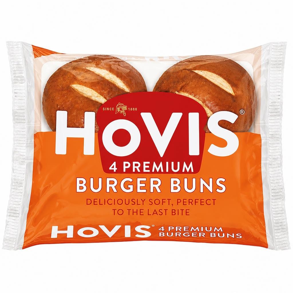 Hovis Premium Burger Buns 4 Pack