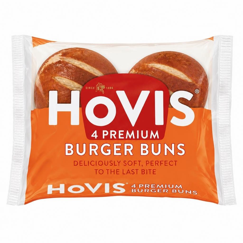 Hovis Premium Burger Buns 4 Pack