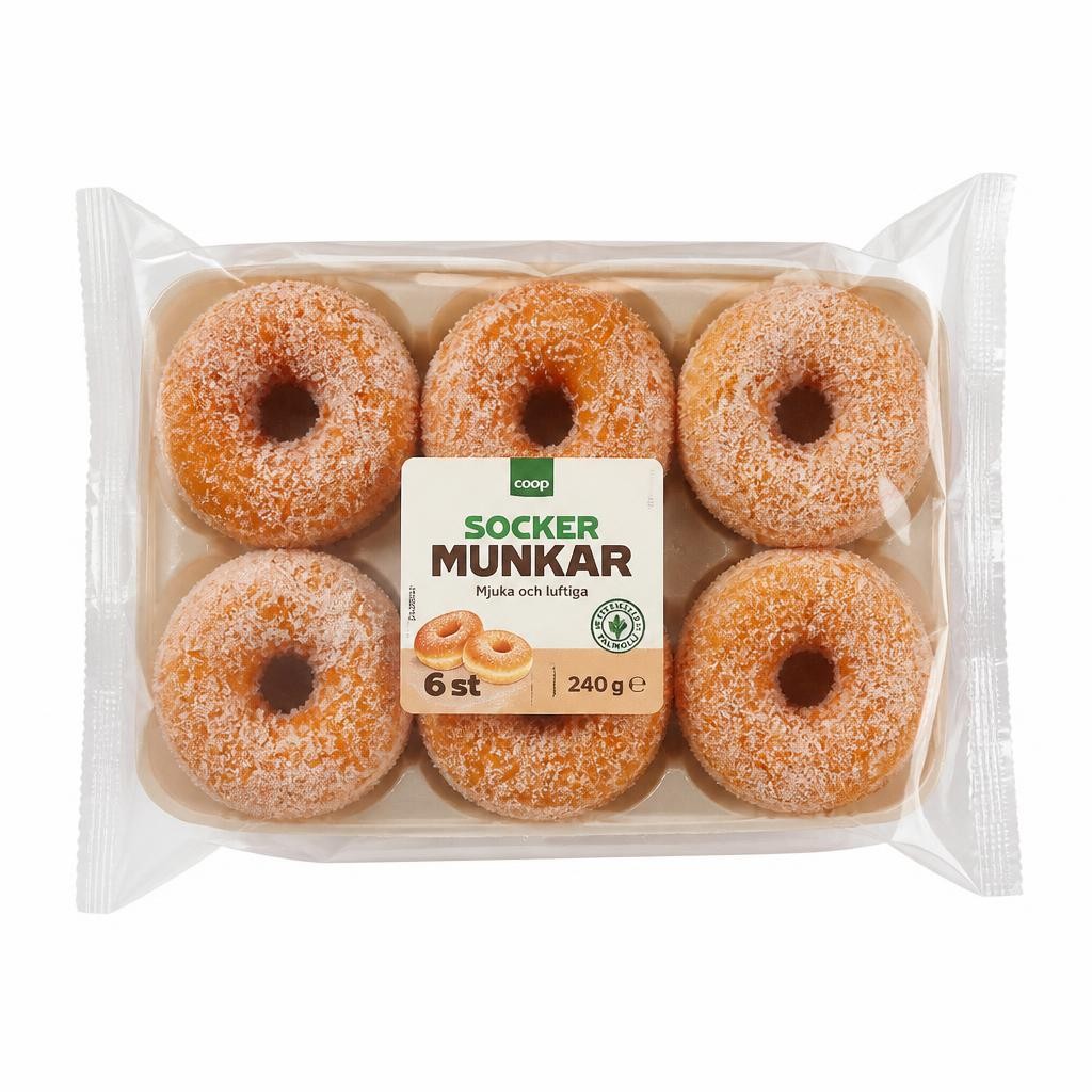 Tesco 5 Sugar Ring Doughnuts